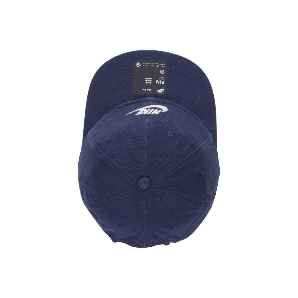cappellino visiera curva uomo club futura wash cap MIDNIGHT NAVY/WHITE