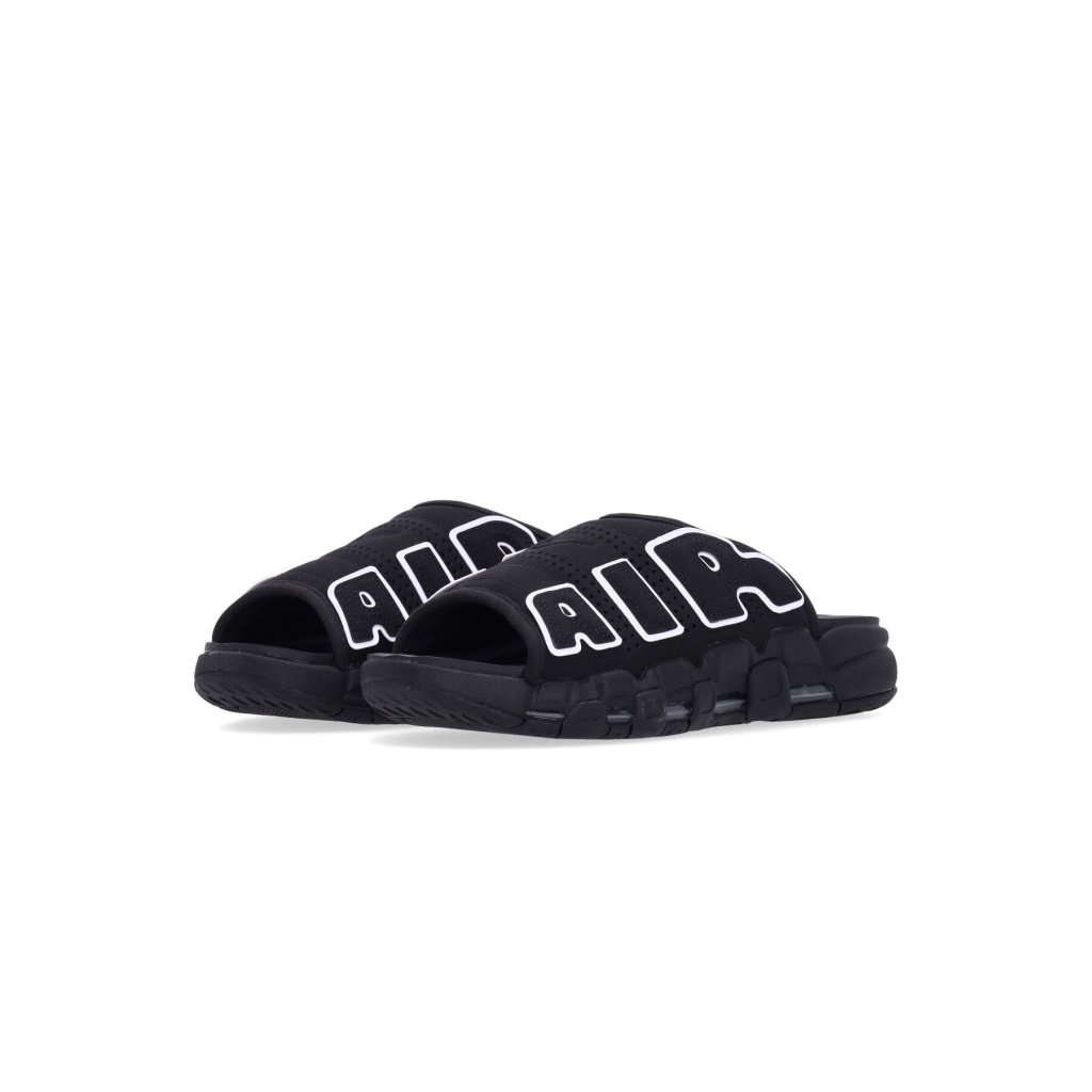 ciabatte uomo air more uptempo slide BLACK/WHITE/BLACK/CLEAR