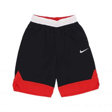 pantaloncino tipo basket uomo dri-fit icon short BLACK/UNIVERSITY RED/WHITE