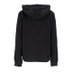felpa cappuccio donna w sportswear club fleece gx std hoodie BLACK/WHITE