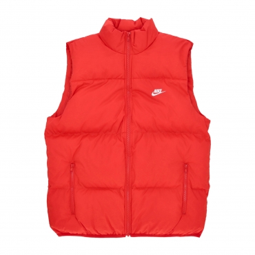 piumino smanicato uomo club puffer vest UNIVERSITY RED/WHITE