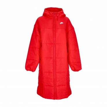 piumino lungo donna w thermic classic parka UNIVERSITY RED/WHITE