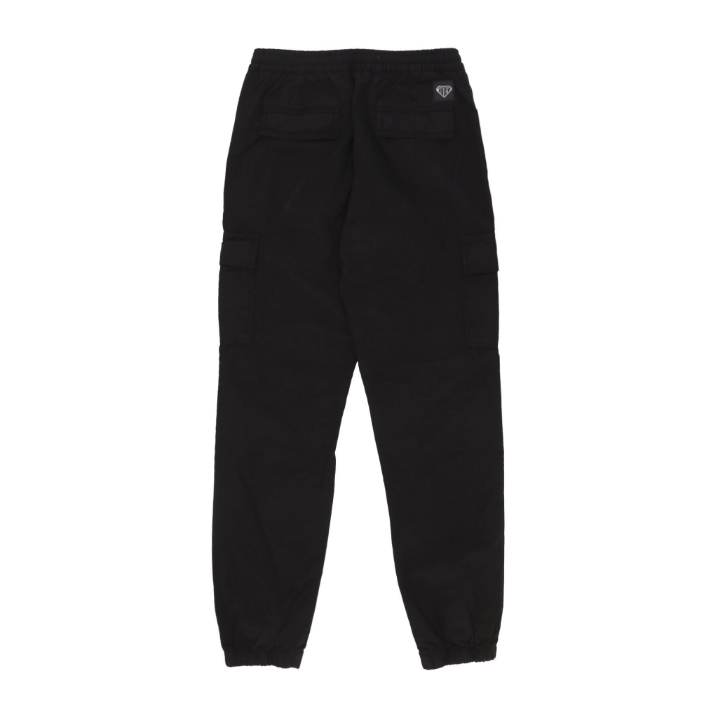 pantalone lungo uomo cargo jogger BLACK