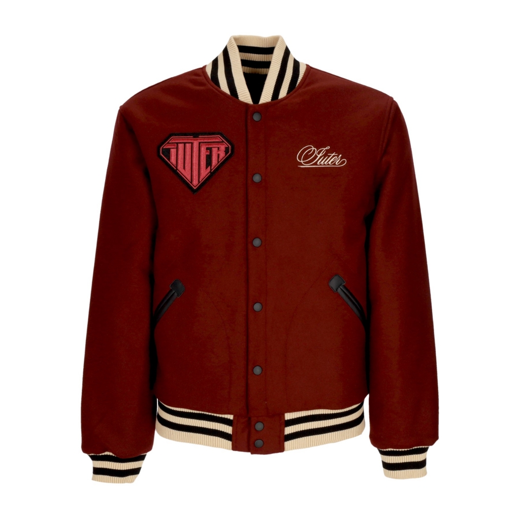 giubbotto college uomo family varsity BURGUNDY