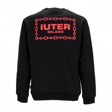 felpa girocollo uomo chain crewneck BLACK