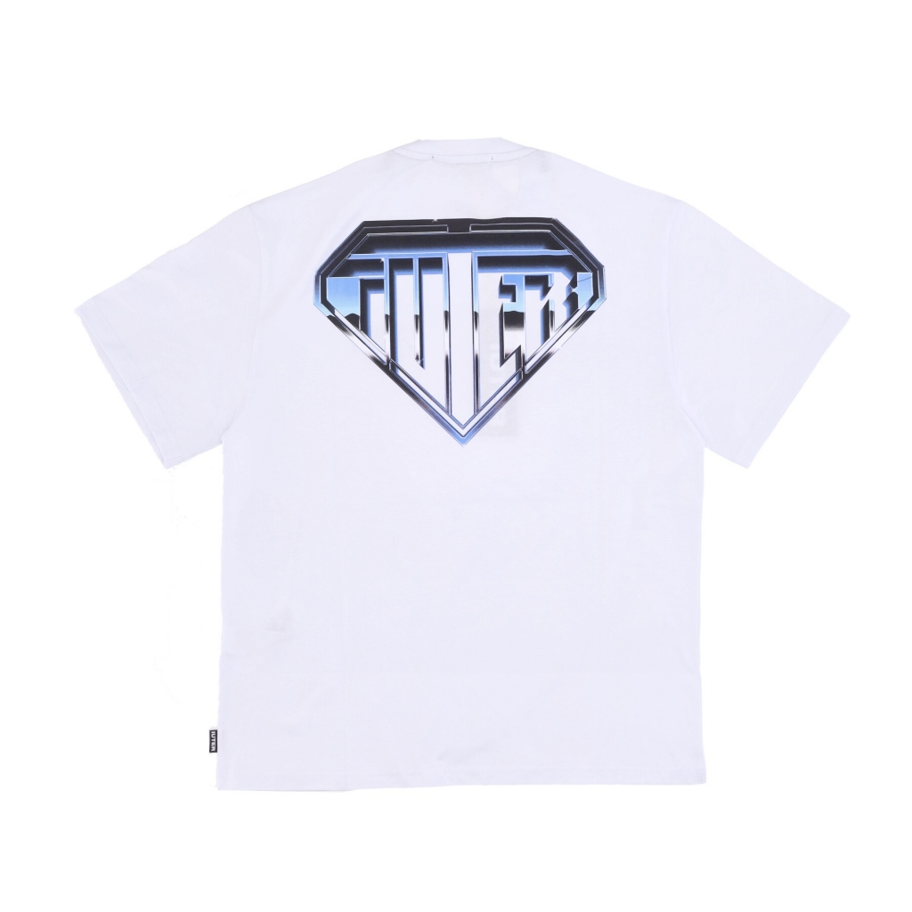 maglietta uomo metal logo tee WHITE