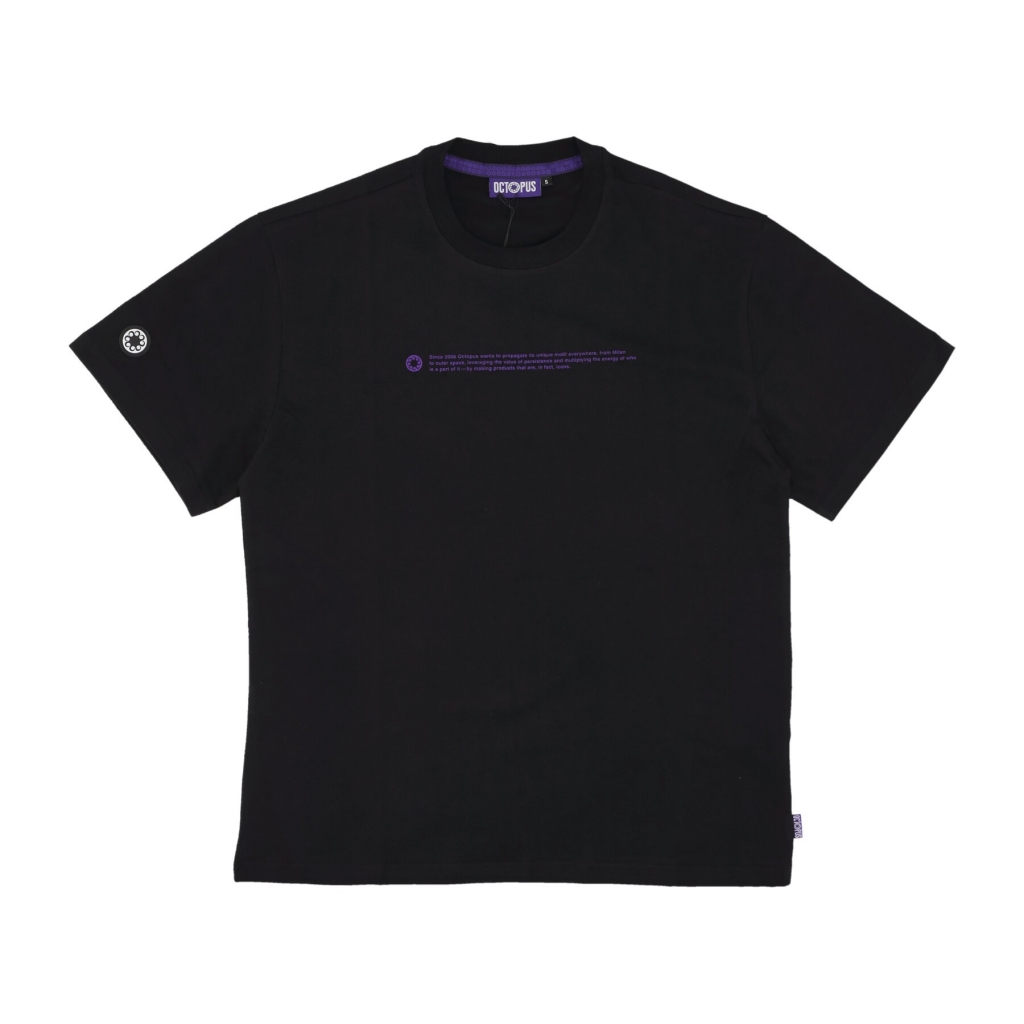maglietta uomo outline logo tee BLACK