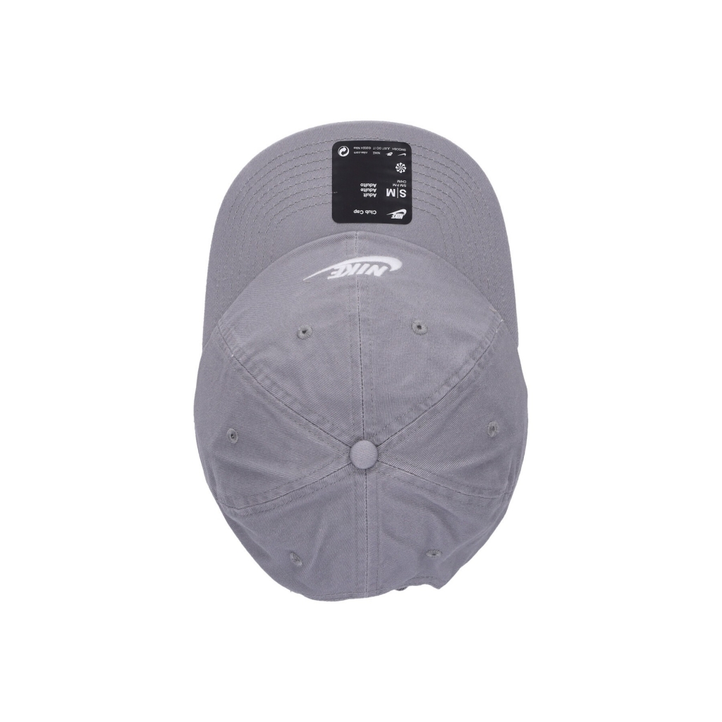 cappellino visiera curva uomo club cap futura washed PARTICLE GREY/WHITE