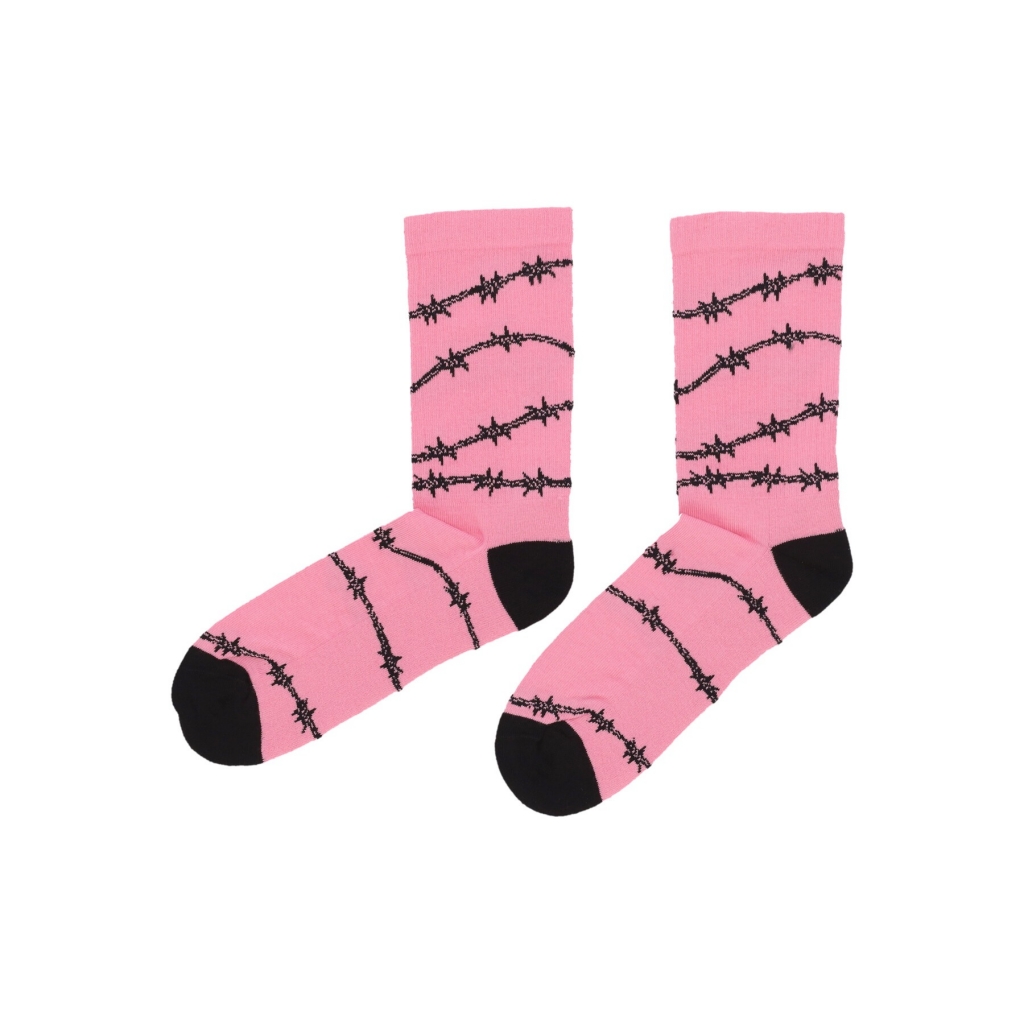 calza media uomo barbwire socks PINK