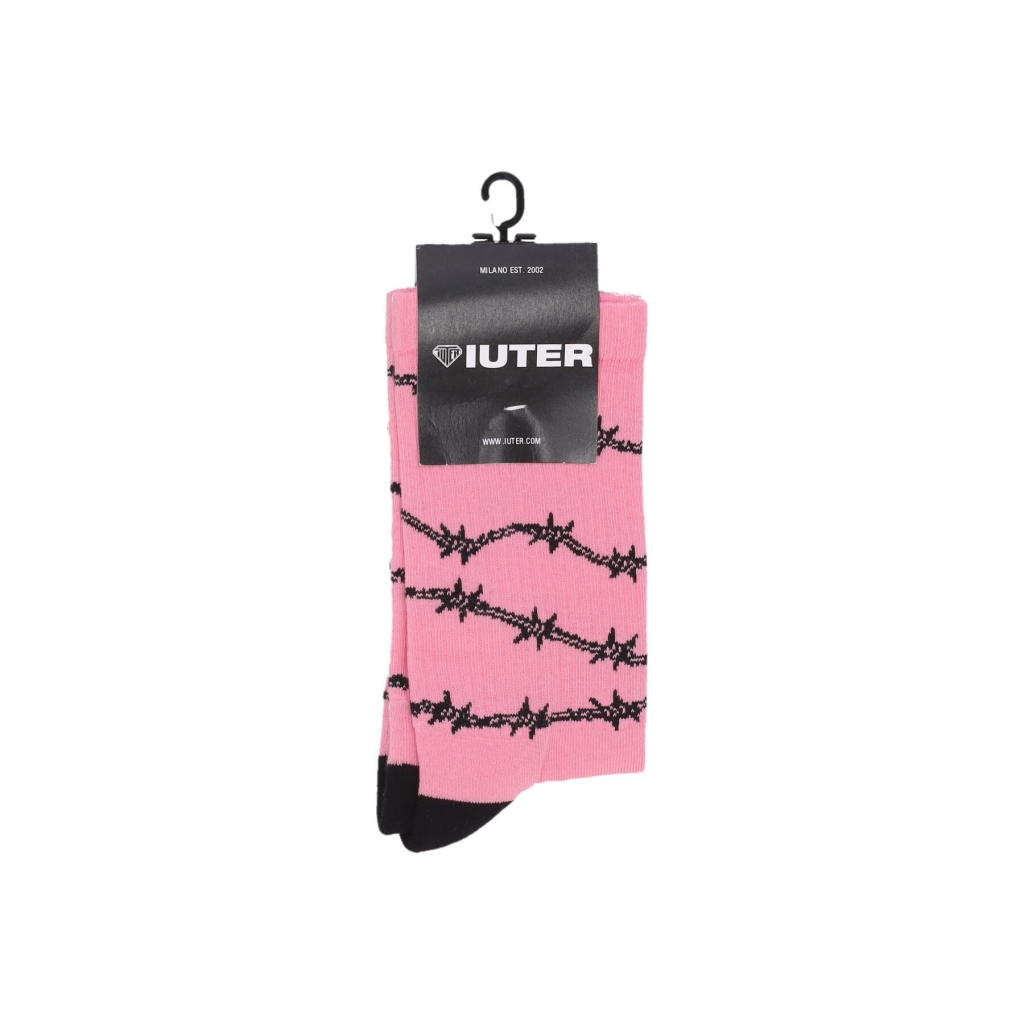 calza media uomo barbwire socks PINK