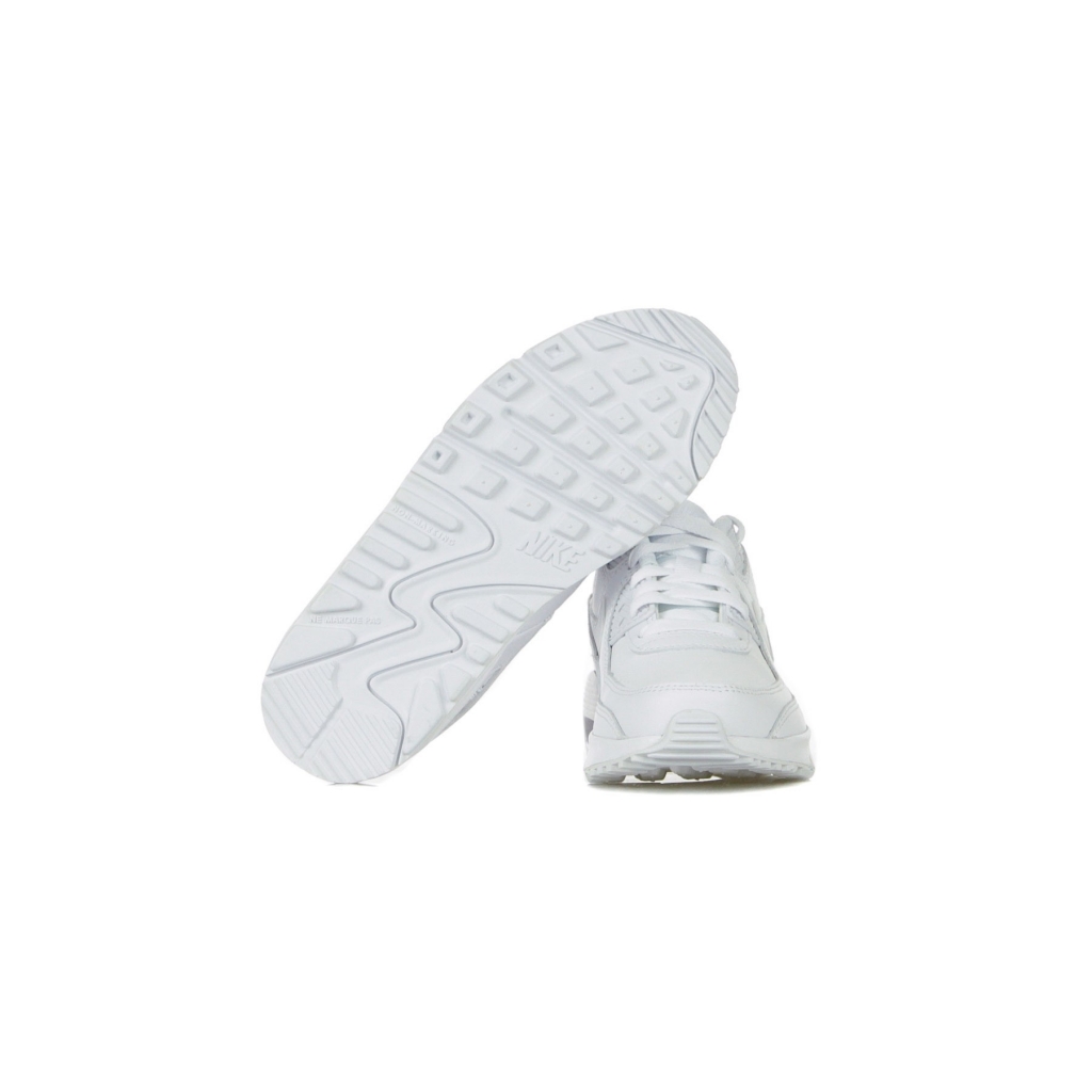 scarpa bassa ragazzo air max 90 ltr gs WHITE/WHITE/METALLIC SILVER/WHITE