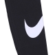 leggins donna w sportswear essential legging swoosh mid-rise BLACK/WHITE