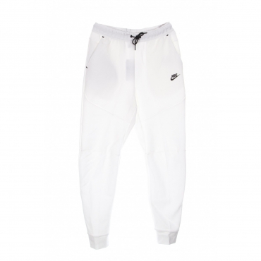 pantalone tuta leggero uomo sportswear tech fleece WHITE/BLACK