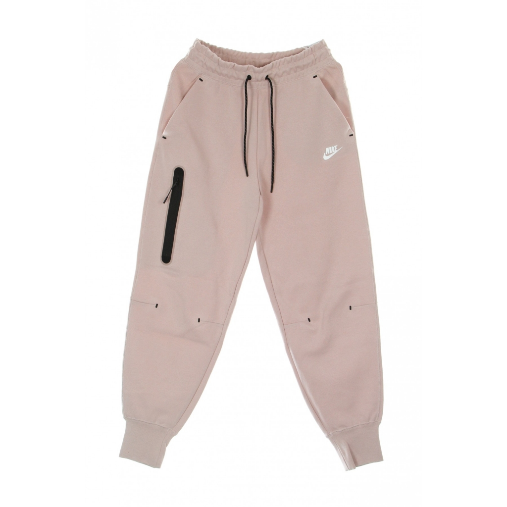 pantalone tuta leggero donna sportswear tech fleece PINK OXFORD/WHITE