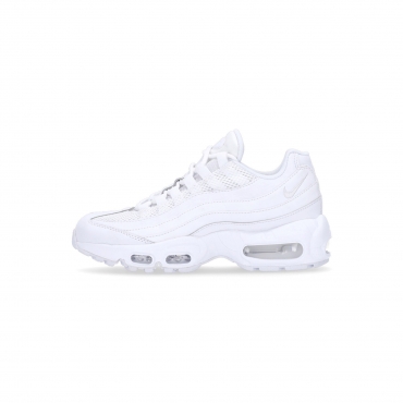 scarpa bassa donna w air max 95 WHITE/WHITE/METALLIC SILVER