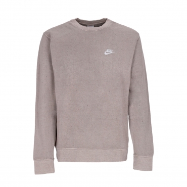 felpa girocollo uomo club+ bb crew revival OLIVE GREY