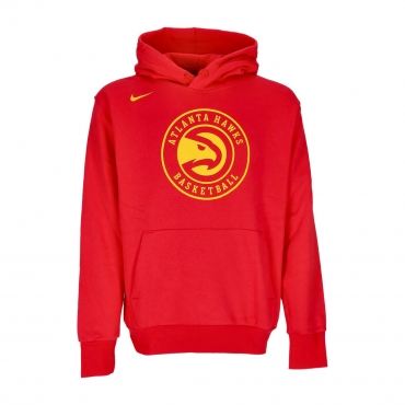 felpa cappuccio uomo nba essential fleece hoodie atlhaw UNIVERSITY RED