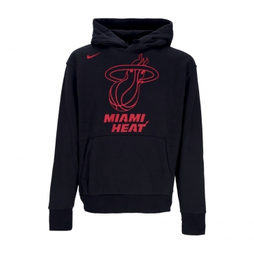 felpa cappuccio uomo nba fleece po essential miahea BLACK