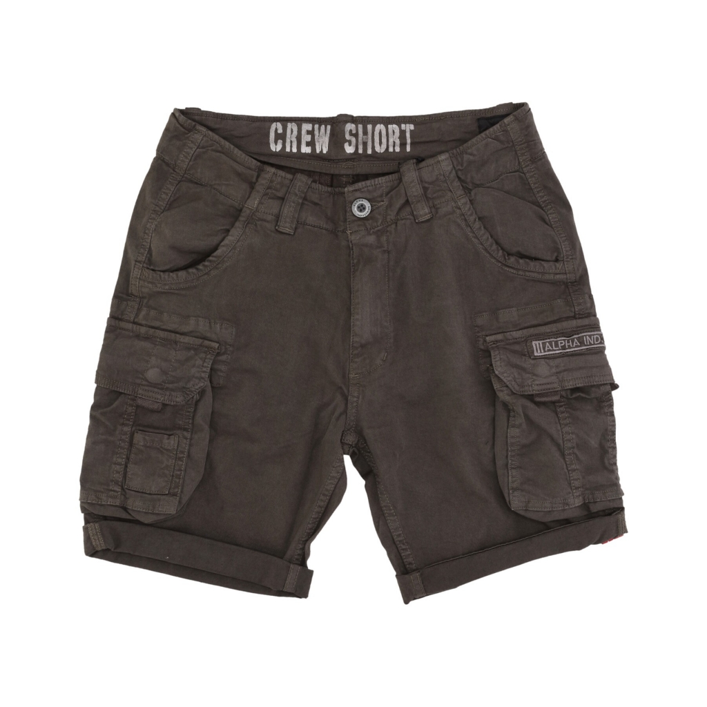 pantalone corto uomo crew short GREY BLACK
