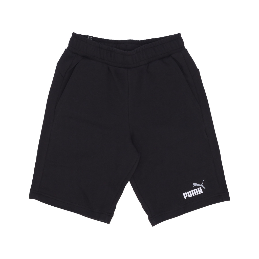 pantalone corto tuta uomo ess+ 2 col shorts BLACK/WHITE