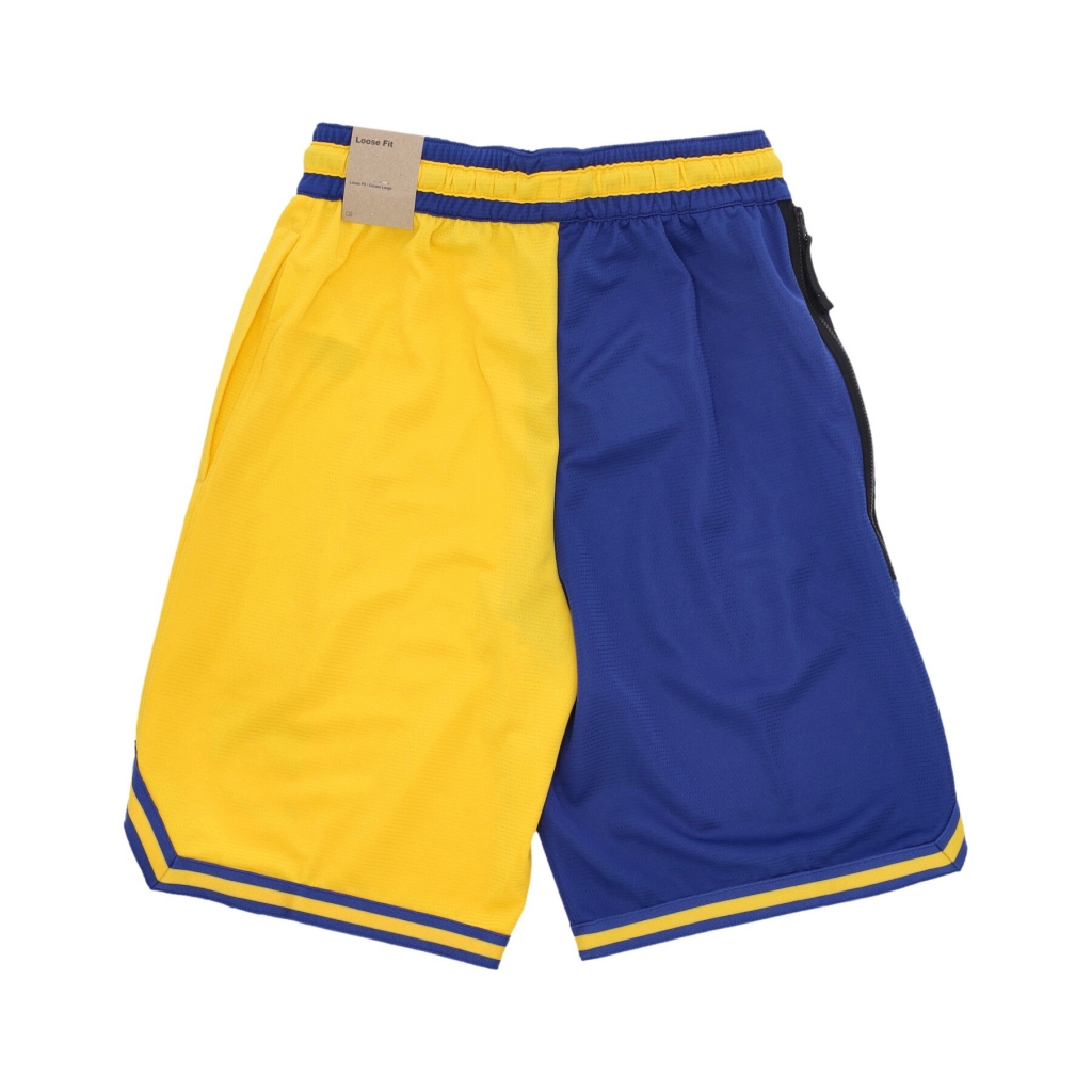 pantaloncino tipo basket uomo nba courtside dri-fit graphic shorts golwar AMARILLO/RUSH BLUE/BLACK