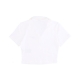 polo manica corta donna sportswear essential polo crop top WHITE/BLACK