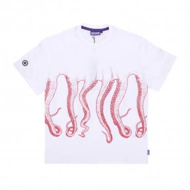 maglietta uomo outline tee WHITE/RED
