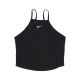 top donna sportwear essentials ribbed tank BLACK/WHITE