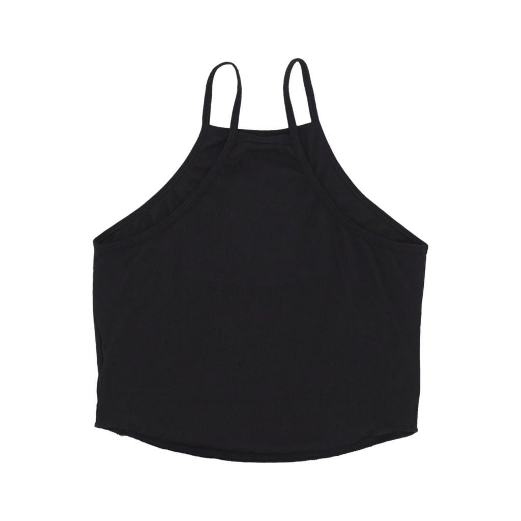 top donna sportwear essentials ribbed tank BLACK/WHITE