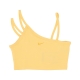 top donna sportswear everyday modern crop top TOPAZ GOLD/UNIVERSITY GOLD