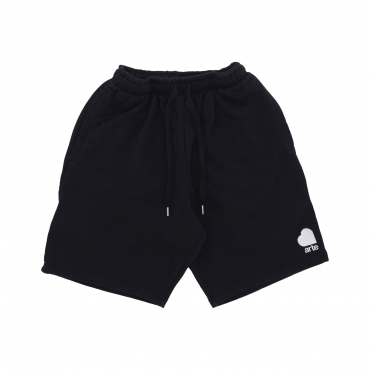 pantalone corto tuta uomo basic fleece shorts BLACK