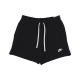 pantalone tuta leggero uomo club fleece terry flow short BLACK/WHITE/WHITE