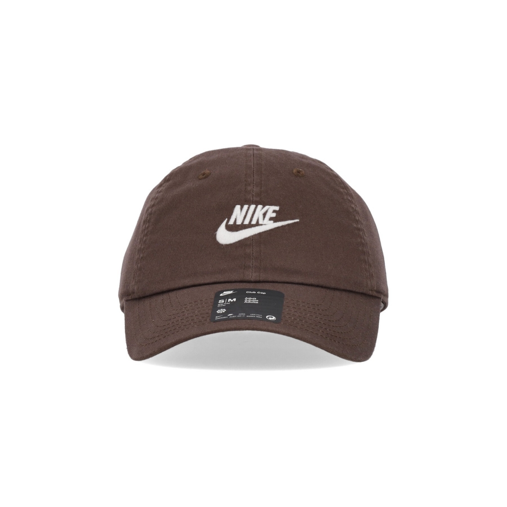 cappellino visiera curva uomo club cap futura washed BAROQUE BROWN/WHITE