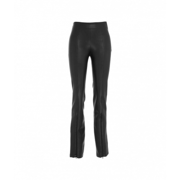 Pantalone in faux leatherNicolette nero