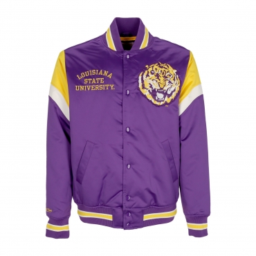 giubbotto bomber uomo ncaa heavyweight satin jacket loutig PURPLE