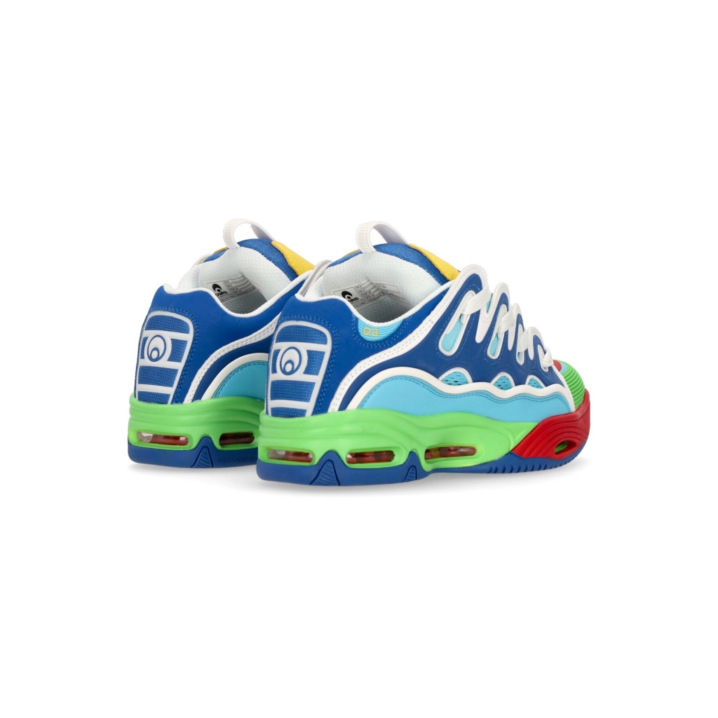 scarpe skate uomo d3 2001 BLUE/LIME/MULTI