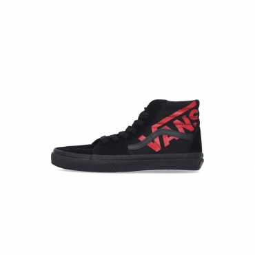 scarpa alta ragazzo sk8-hi logo BLACK/RED