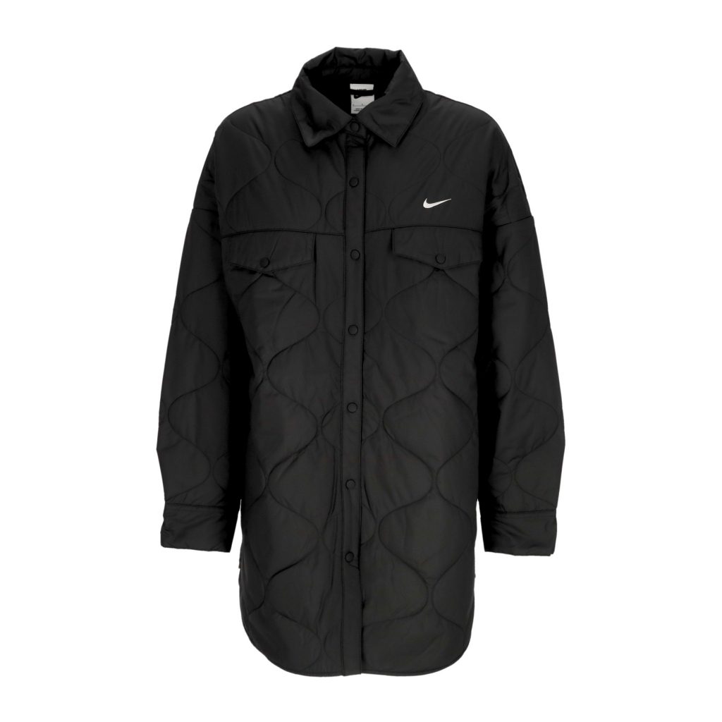 giacca coach jacket donna w sportswear essentials quilted trench BLACK/WHITE