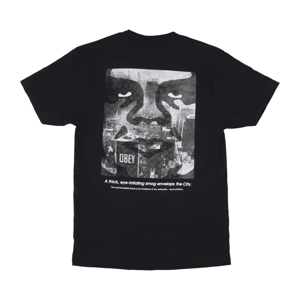 maglietta uomo nyc smog classic tee BLACK