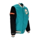 giubbotto college uomo nfl team legacy varsity jacket miadol TEAL/BLACK