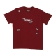 maglietta uomo flock logo tee BURGUNDY