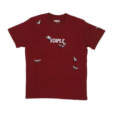 maglietta uomo flock logo tee BURGUNDY