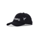 cappellino visiera curva uomo flock logo dad cap BLACK