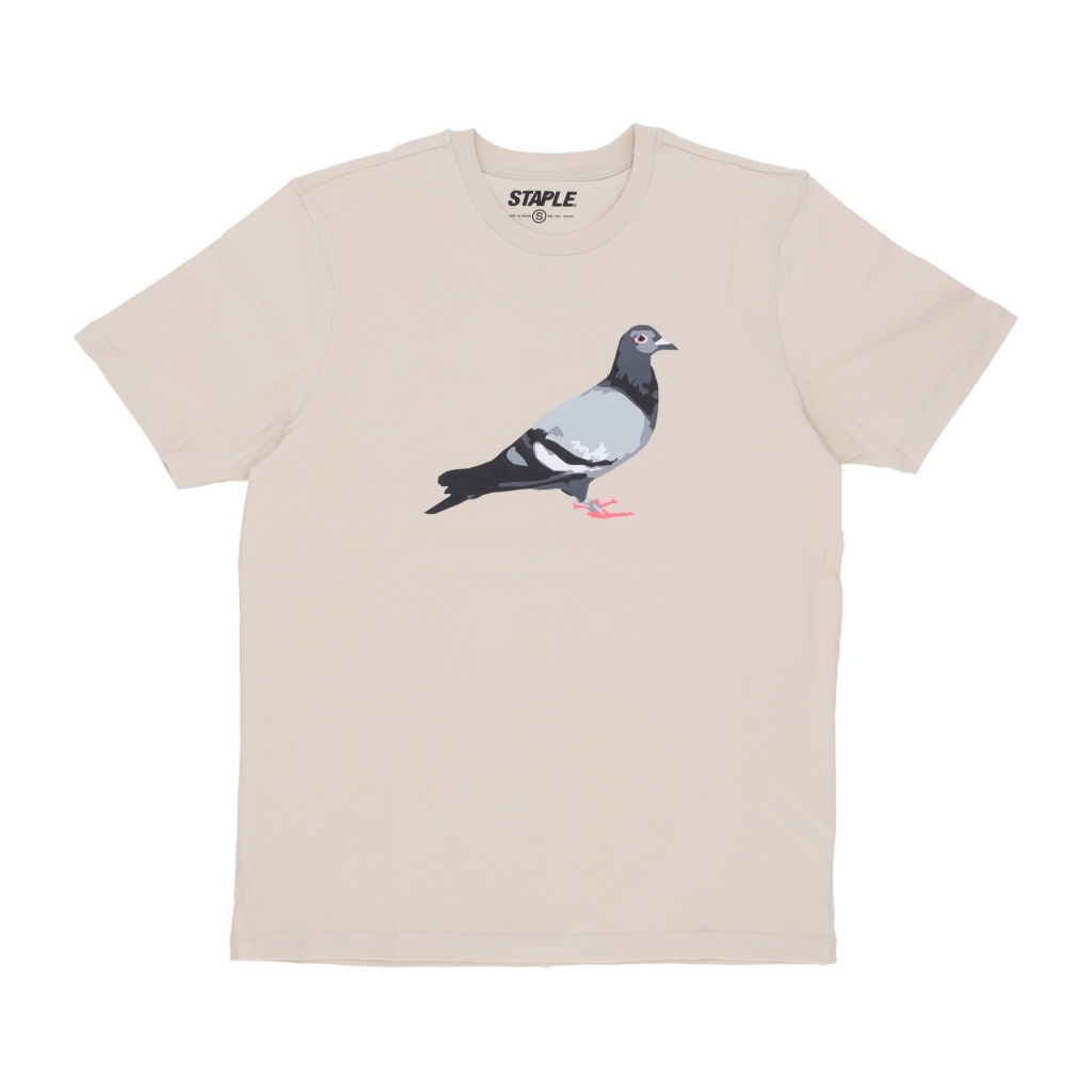maglietta uomo pigeon logo tee STONE