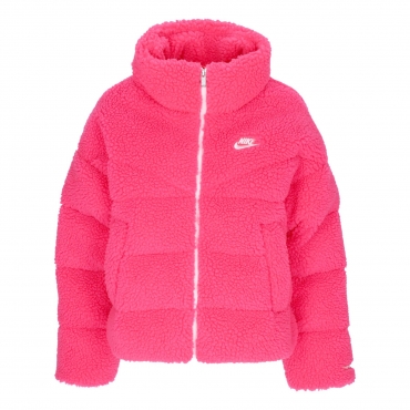 orsetto donna nike sportswear therma-fit synthetic fill high-pile jacket HYPER PINK/WHITE/WHITE