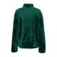 orsetto uomo fluffy fleece essentials+ track jacket DARK GREEN