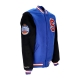 giubbotto college uomo nba team legacy varsity jacket phi76e ROYAL/BLACK