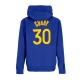 felpa cappuccio uomo nba club hoodie no 30 stephen curry golwar RUSH BLUE