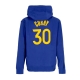 felpa cappuccio uomo nba club hoodie no 30 stephen curry golwar RUSH BLUE