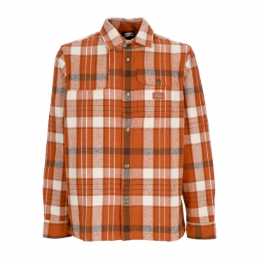 camicia manica lunga uomo nimmons l/s shirt BOMBAY BROWN